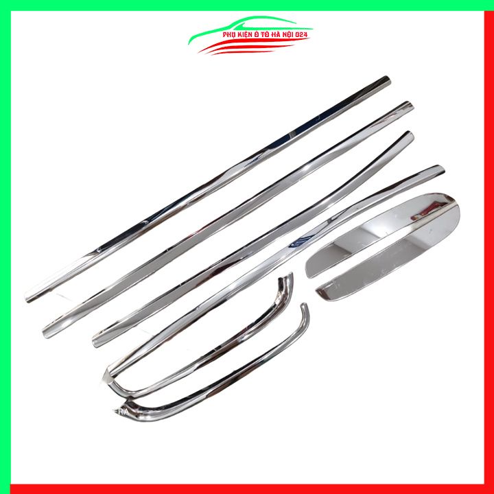 Bộ nẹp viền chân kính inox Ford Ranger 2014-2021