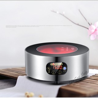 Biếp điện hồng ngoại mini nhỏ gọn dùng pha trà cà phê cafe Moka bialetti nút bấm cảm ứng