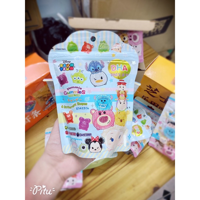 Kẹo dẻo trái cây Dha Disney Tsum Tsum. Hàng có sẵn