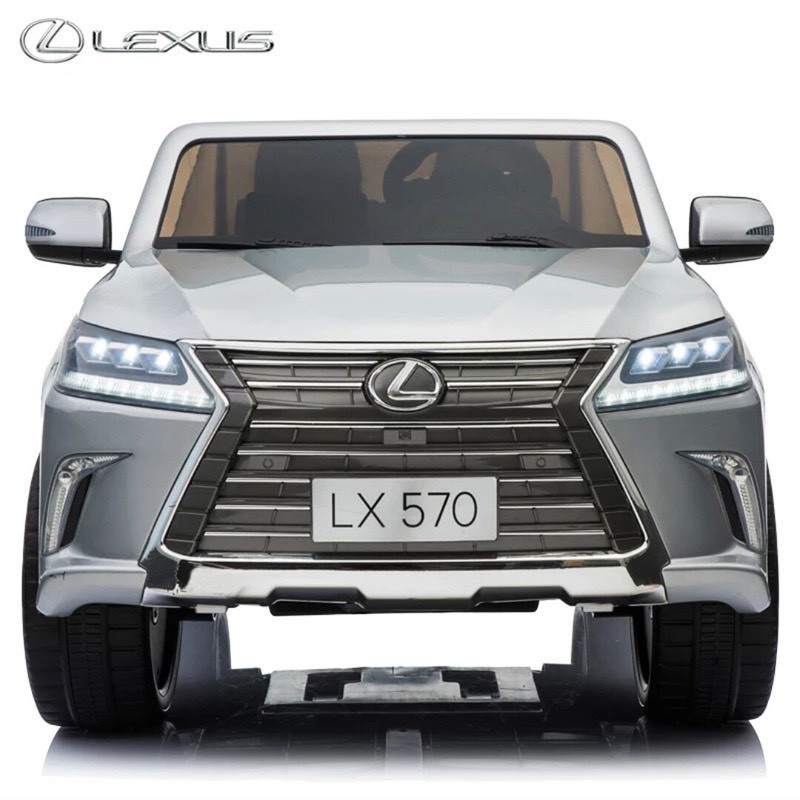 Ô tô điện trẻ em KIDVIET-PRO LEXUS 570 bánh hơi ghế da cao cấp sơn quây (Đỏ-Trắng-Xanh-Đen)