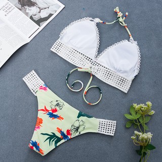Bikini Hàn Quốc 2 mảnh mix ren sexy