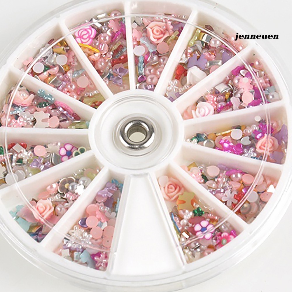 [Hàng mới về] Bộ 1200 Phụ Kiện Trang Trí Móng Tay Nghệ Thuật