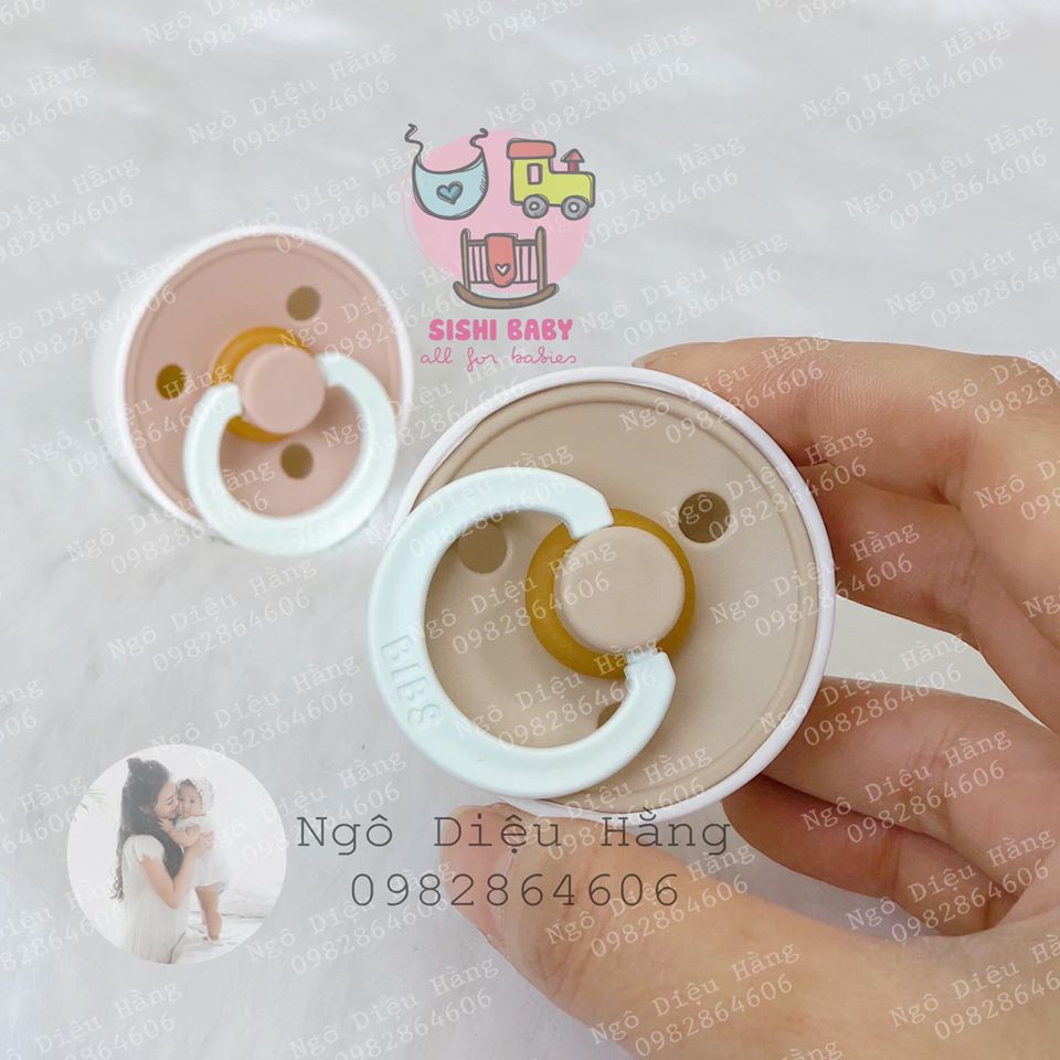 Ti giả Bibs Colour size 1 (0-6m) - TẶNG KÈM NẮP TI (inbox nếu chọn màu)