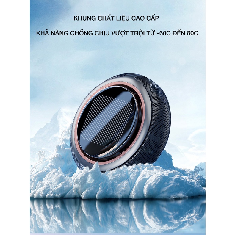 Máy khử mùi hôi, kháng khuẩn không khí chống say xe hơi tản hương bằng năng lượng mặt trời 2xAuto