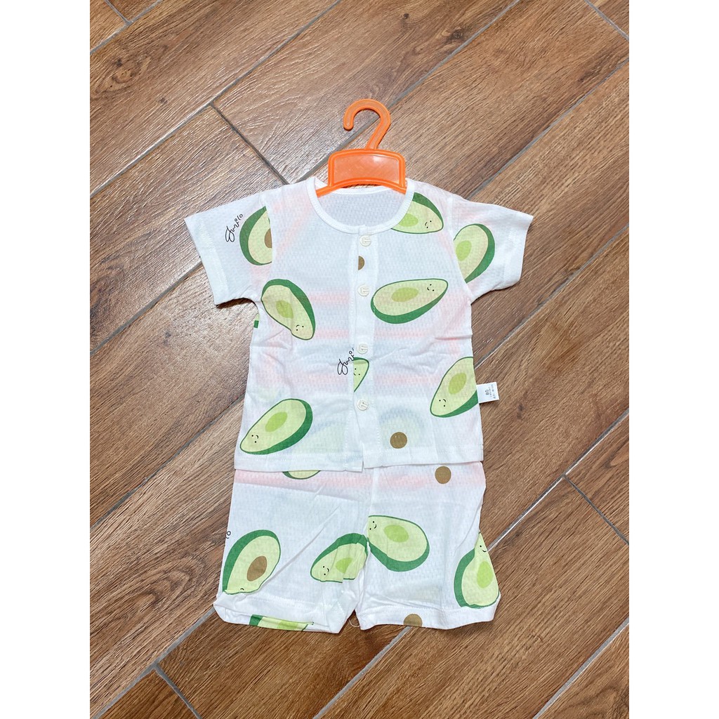 Bộ Cộc Tay Thông Hơi 6-16kg, Cotton Thông Hơi Hàng Quảng Châu Loại 1 Size 73-110(1-4 tuổi)