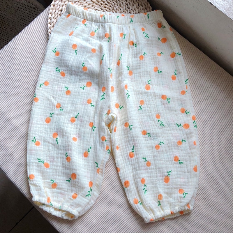 Quần chống muỗi cho bé chất liệu xô muslin cao cấp