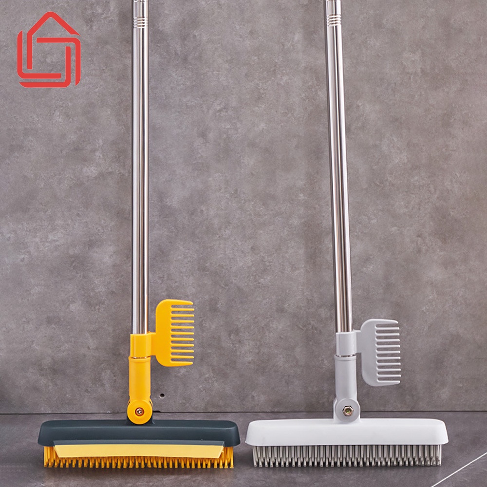 Cây chà sàn nhà tắm tích hợp gạt nước chất liệu silicone chà sạch mọi ngóc ngách