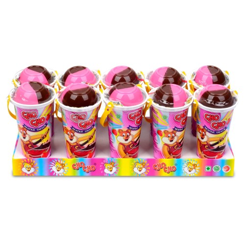 Bánh chấm Chocho Water Snack Socola Dâu (10 x 40g) - Hàng phân phối độc quyền