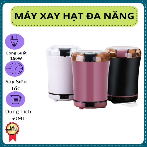 Máy xay hạt khô, máy nghiền đồ khô xay bột ngũ cốc cà phê thảo dược mini siêu mạnh đa năng công suất cao xay cực mịn