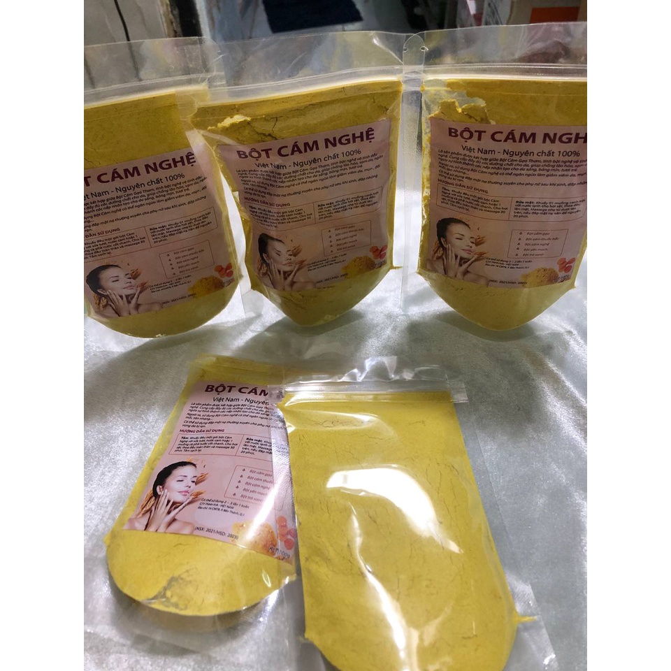 Bột cám nghệ đắp mặt 100g
