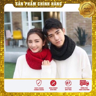 Khăn len ống họa tiết hàn quốc.