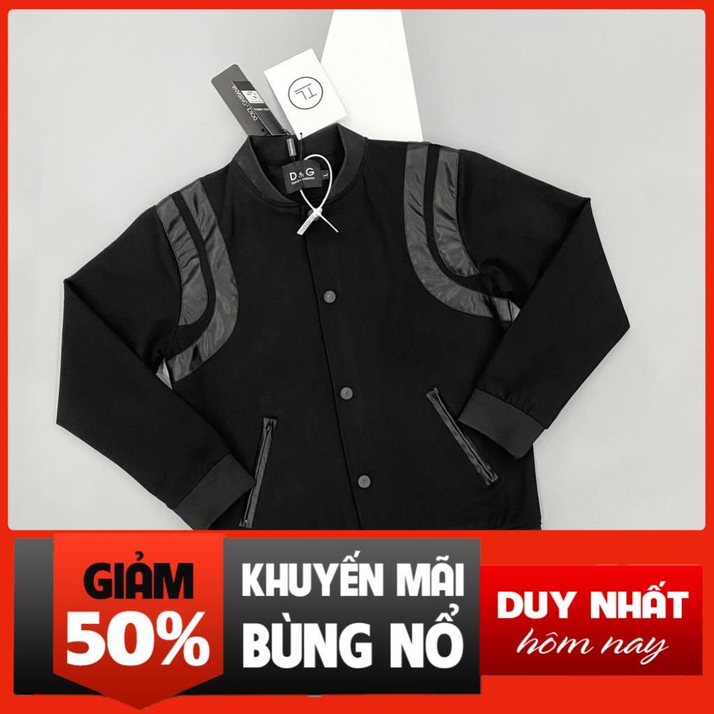 SALE Áo khoác viền nách da DG,áo bomber nam nữ hot trend form dáng chuẩn phong cách dáng hàn quốc_Teddy Bomber DG2565