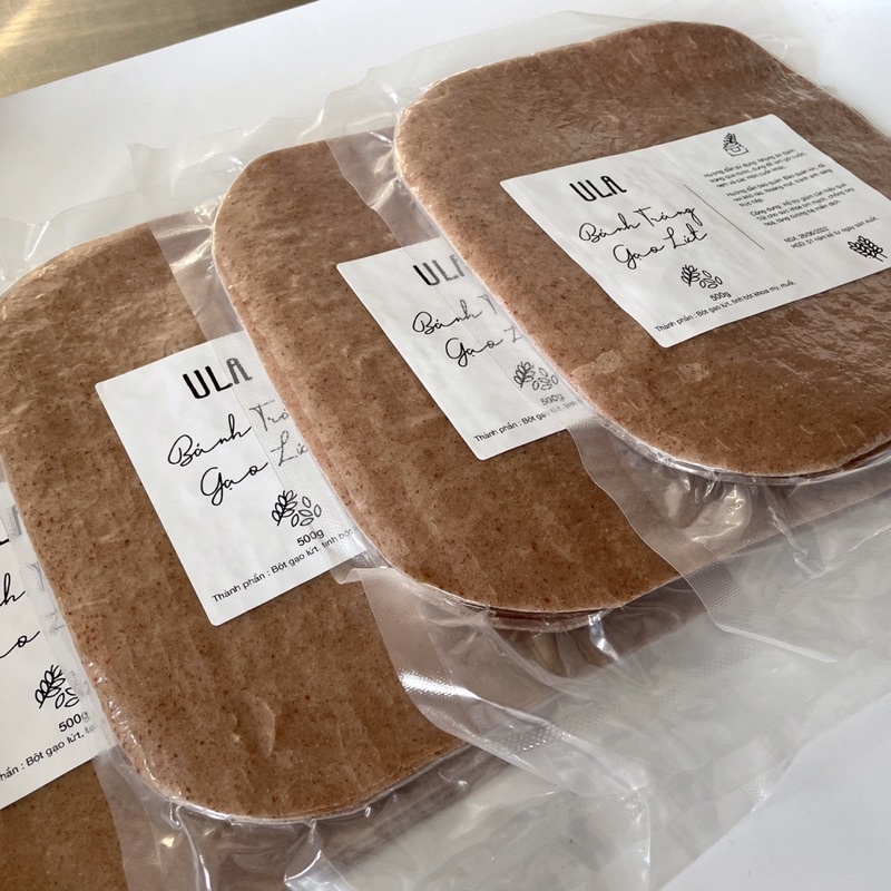 Bánh tráng gạo lứt huyết rồng - Bổ Dưỡng, Không phẩm màu, Gạo Lứt Giảm Cân Ăn Kiêng Eatclean Thực Dưỡng - Gói 500g
