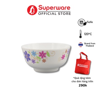 Chén cơm hoa văn spring flower 100% nhựa melamine an toàn sức khỏe | superware thái lan | b417