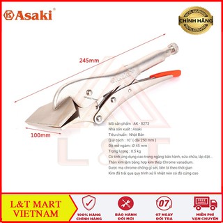 Kìm chết bấm ống đồng 10” asaki ak-8273