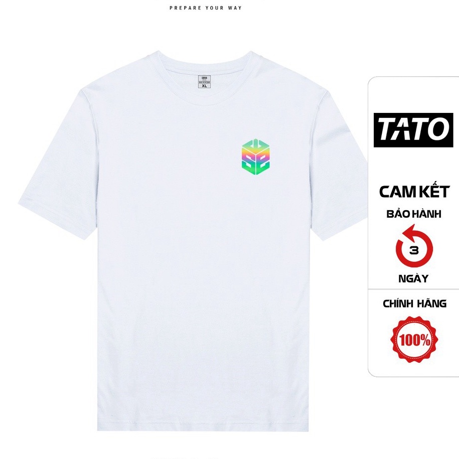 Áo thun unisex SWE BIG LOGO phản quang 7 màu cotton form rộng tay lỡ mềm mịn thoáng mát TATO_OFFICIAL