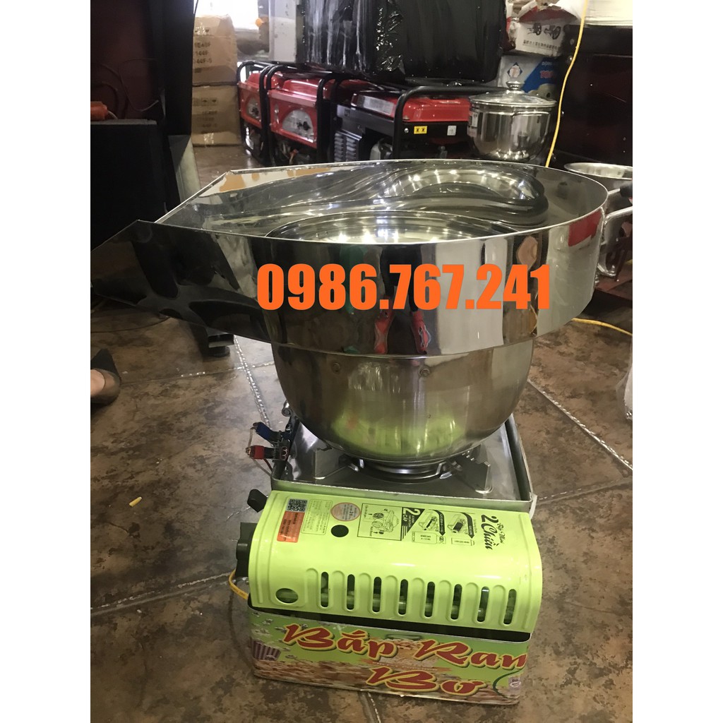Máy làm bắp rang bơ sử dụng bếp gas mini siêu tiện lợi giá rẻ