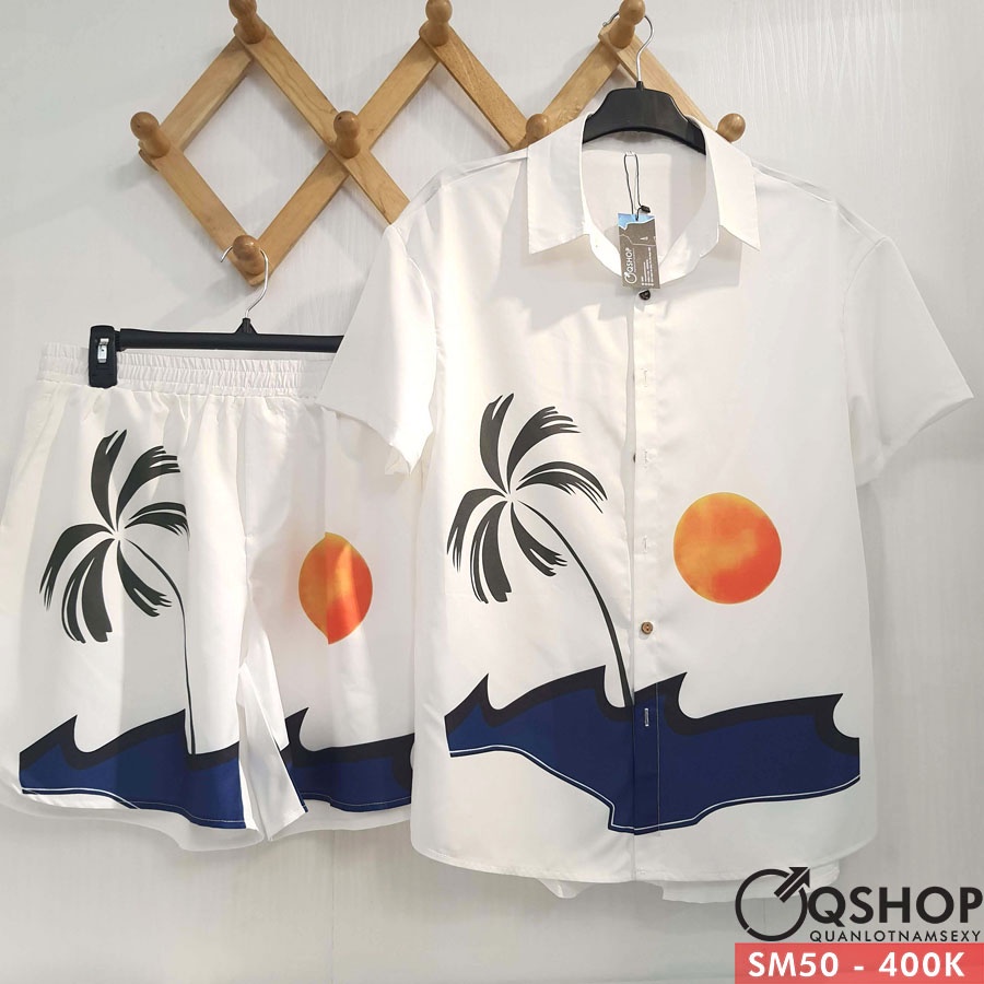 Áo sơ mi đi biển, form rộng cao cấp QSHOP SM50 - SM51