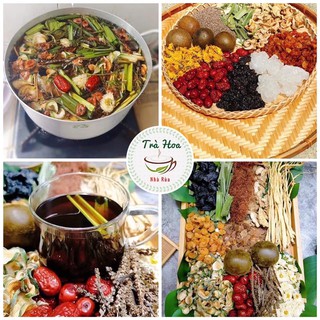 SÉT TRÀ SÂM BÍ ĐAO HẠT CHIA 12 vị thanh mát, giải nhiệt nấu 4L nước