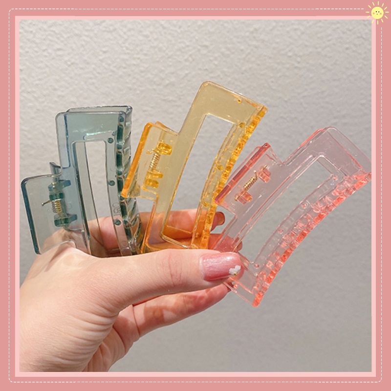 Kẹp Tóc Trong Suốt Đơn Giản Thời Trang Phong Cách Hàn Quốc