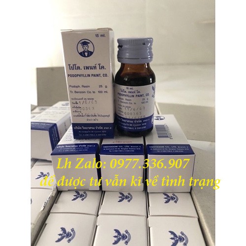 [HÀNG CHÍNH HÃNG] Podophyllin 25% nhập khẩu Thái Lan đánh bay Sùi Mào Gà, mụn cóc không tái phát | BigBuy360 - bigbuy360.vn