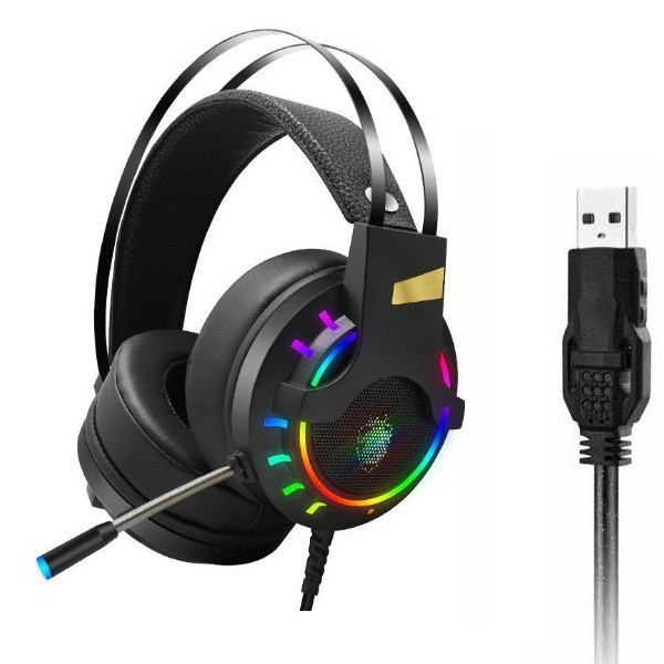 KHÔNG HAY KHÔNG LẤY TIỀN. Tai nghe máy tính gaming Tuner K3 âm thanh 7.1 Led RGB chụp tai có mic cổng USB - Mẫu mới.