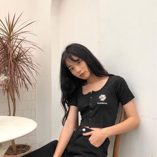 ÁO croptop hoa cúc