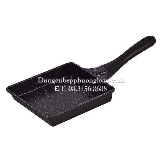 Chảo chống dính hình chữ nhật đun bếp từ Cookqueen Hàn Quốc