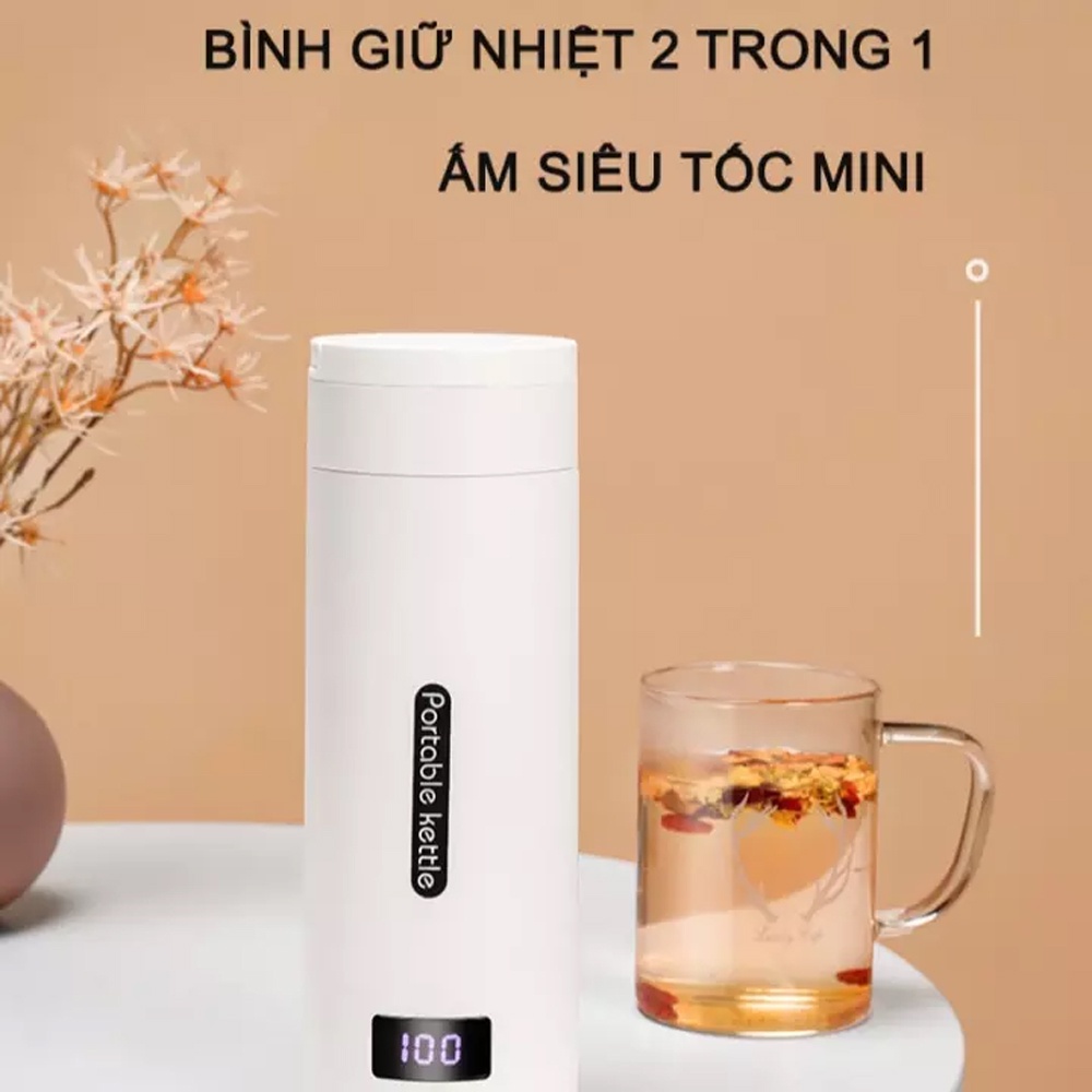 Bình siêu tốc FINOSE chính hãng, nấu nước nóng siêu nhanh, hiển thị nhiệt độ cao cấp, 4 mức nhiệt, giữ nhiệt 12h