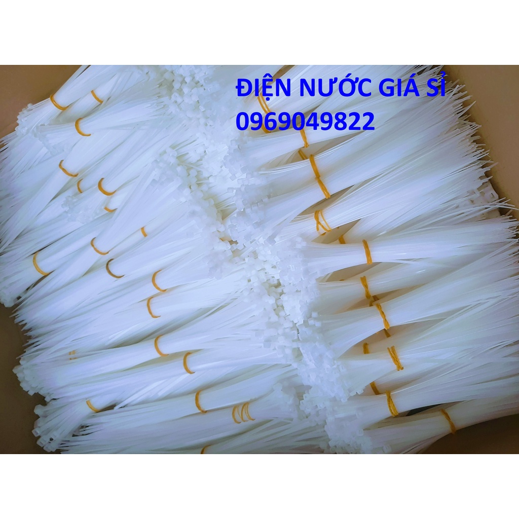 1 Kg Dây Rút Nhựa, Dây Thít Nhựa Dài 15cm Loại Nylon PA66 Cao Cấp