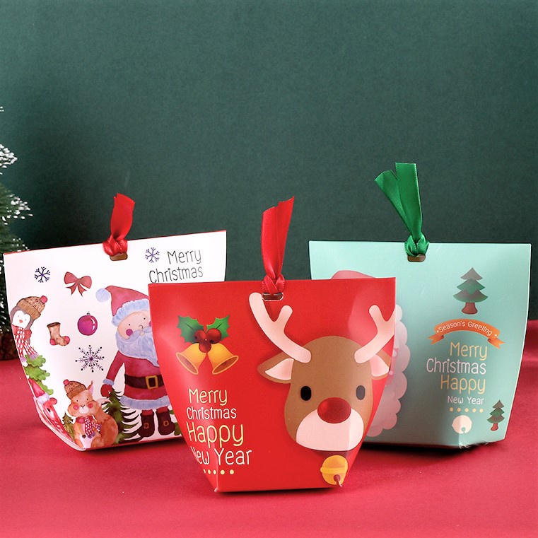 HỘP ĐỰNG QUÀ, HỘP KẸO MINI HÌNH ÔNG GIÀ NOEL CHỦ ĐỀ GIÁNG SINH, NOEL CUTE DỄ THƯƠNG