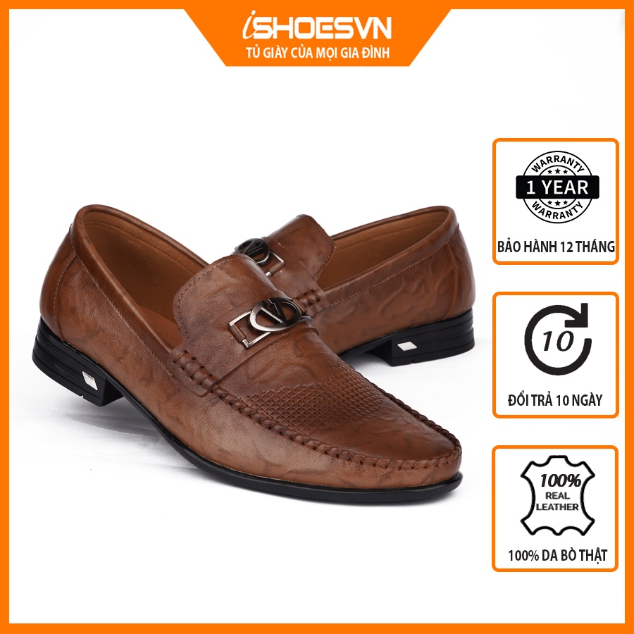 Giày Nam Công sở da bò thật ISHOESVN IS309