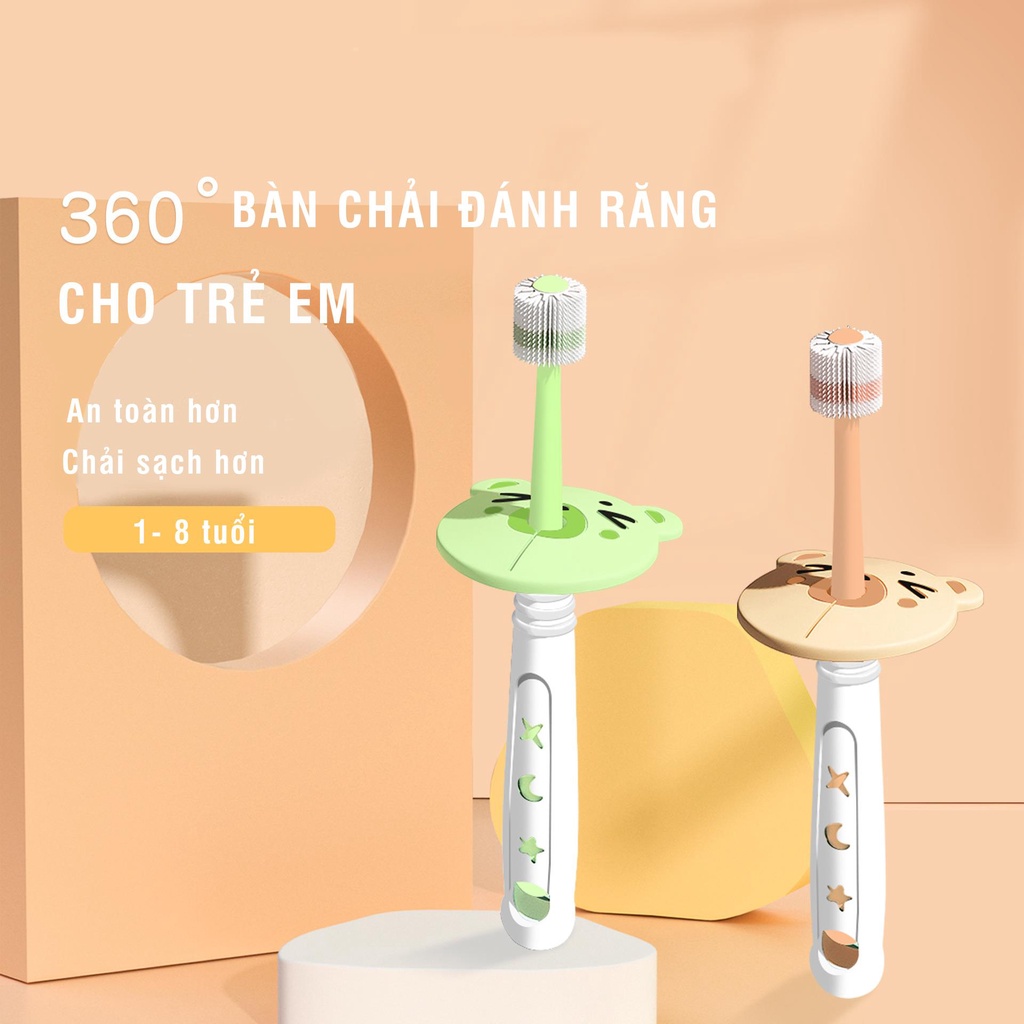 Bàn chải đánh răng trẻ em Silicon