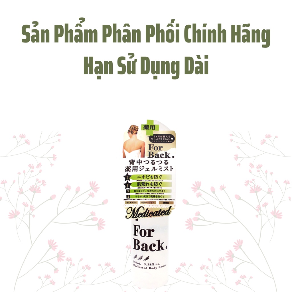 Xịt Lưng Giảm Mụn Pelican For Back Medicated Body Lotion (100ml)