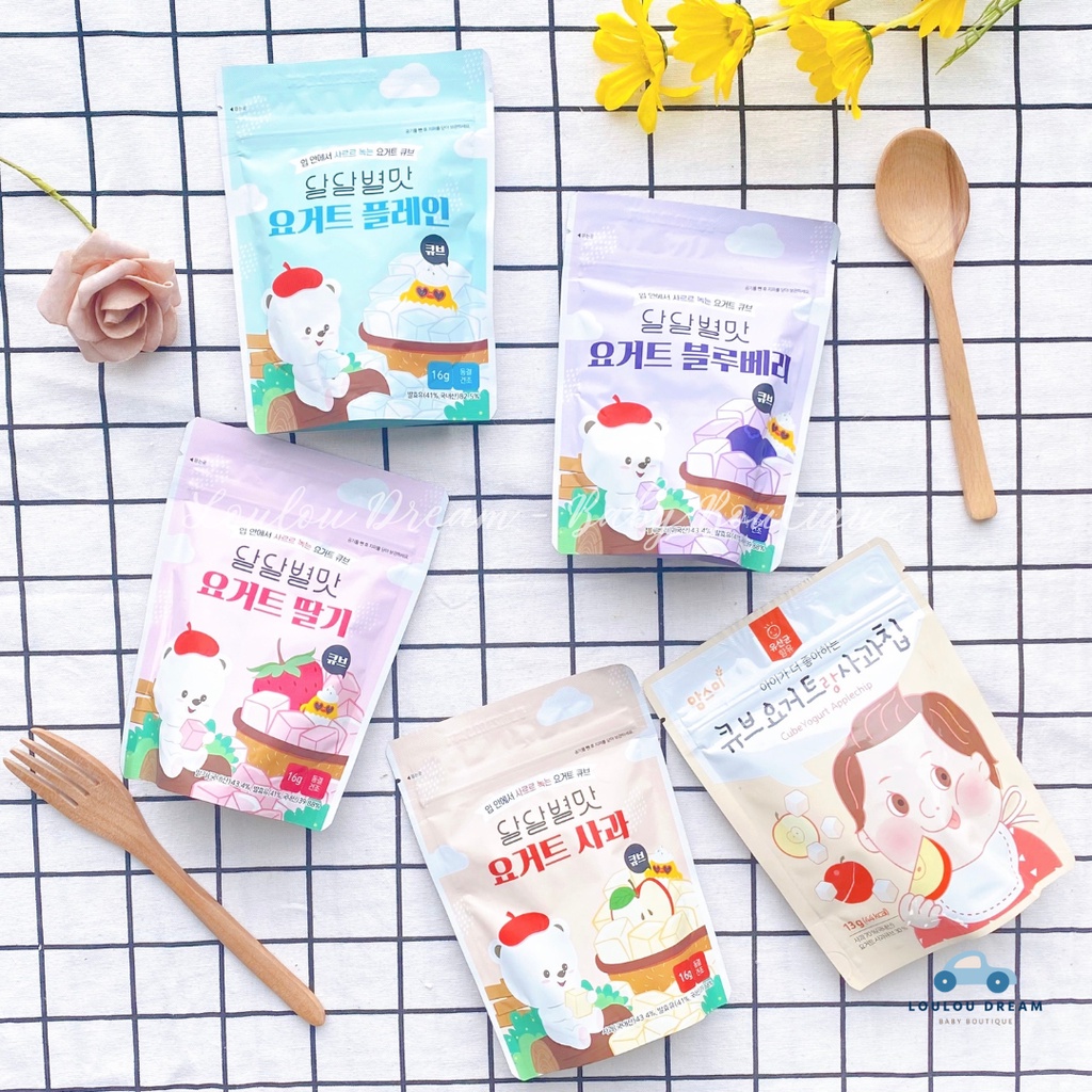 Sữa chua khô trái cây sấy lạnh Samdowell chính hãng Hàn Quốc cho bé từ 6m+