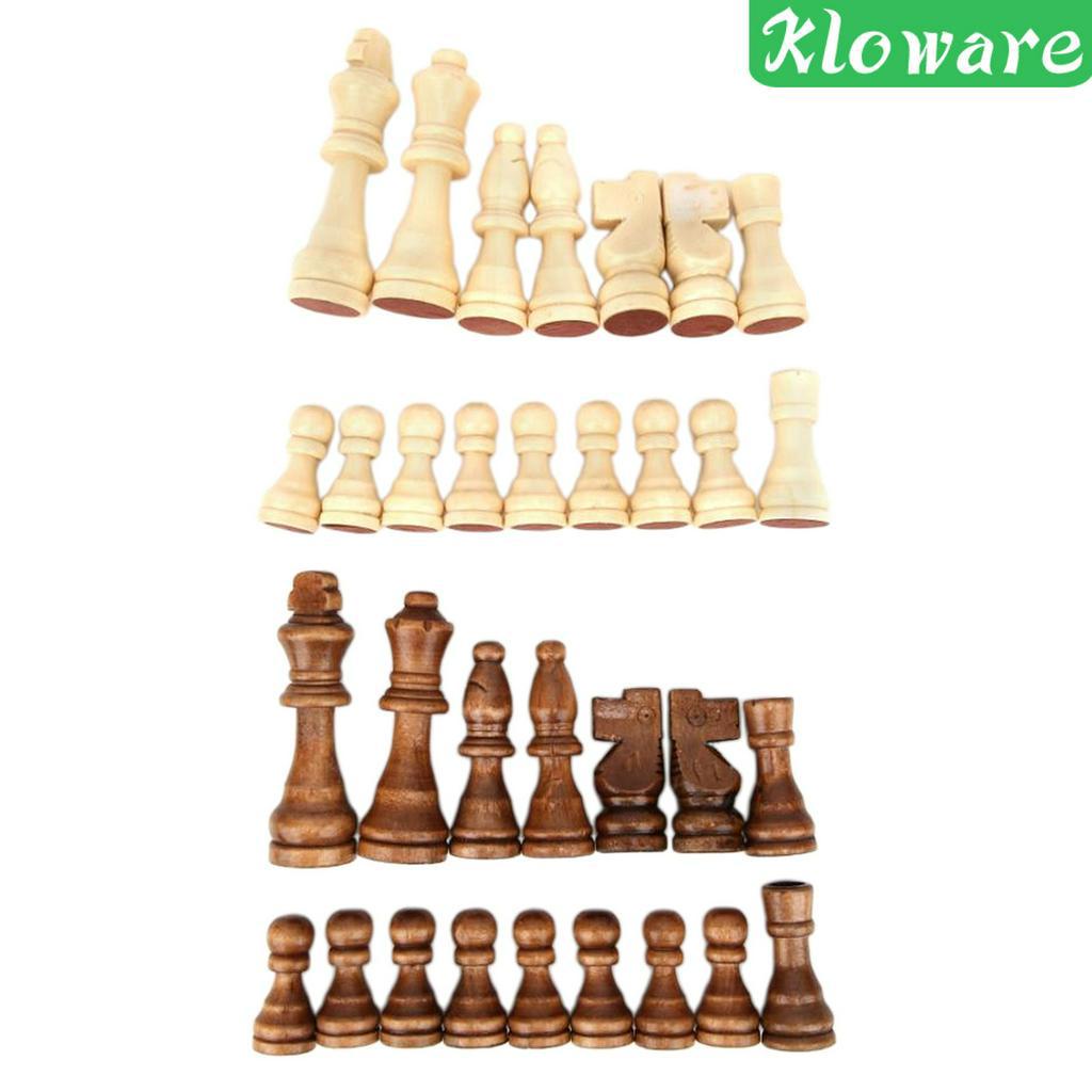 Bộ 32 Bàn Cờ Vua Bằng Gỗ Handmade Độc Đáo