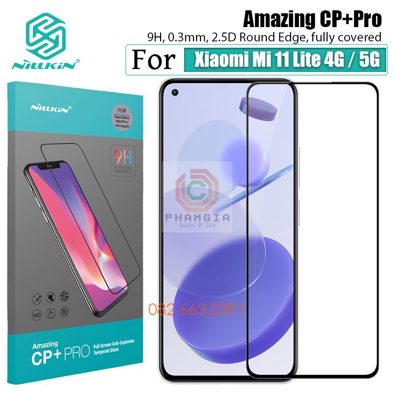 [Update hàng mới cực chuẩn] Kính cường lực Xiaomi Mi 11 Lite 4G / Mi 11 Lite 5G / Mi 11 Lite 5G Ne full mànfull phụ kiện