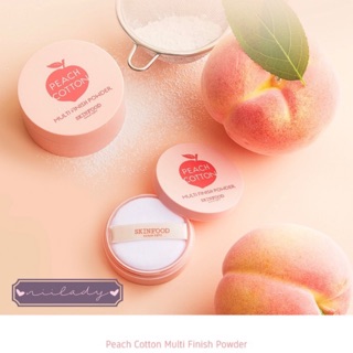 (MẪU MỚI) Phấn phủ bột SKINFOOD Peach Cotton Multi Finish Powder