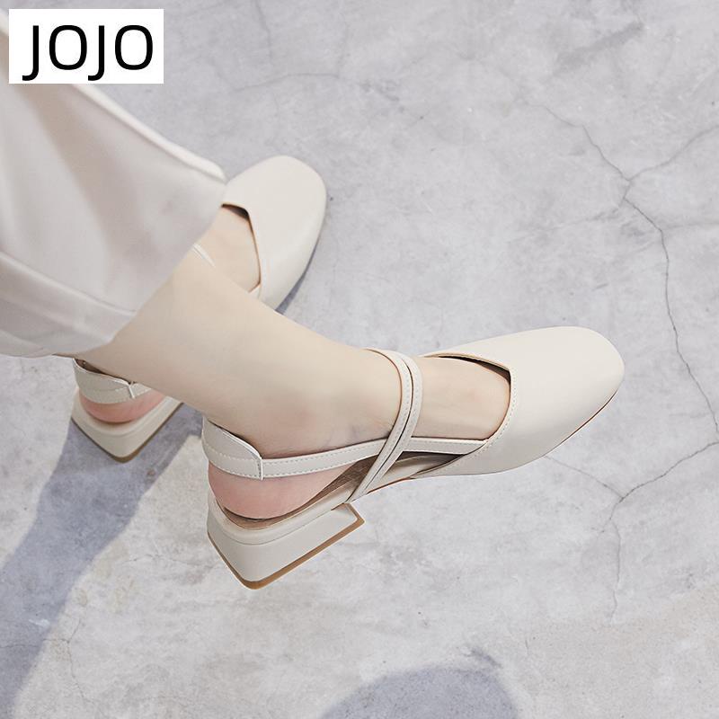 Giày Cao Gót Đế Dày Phối Ren Phong Cách Hàn Quốc Cổ Điển Dễ Phối Đồ Thời Trang Mùa Hè Dành Cho Nữ