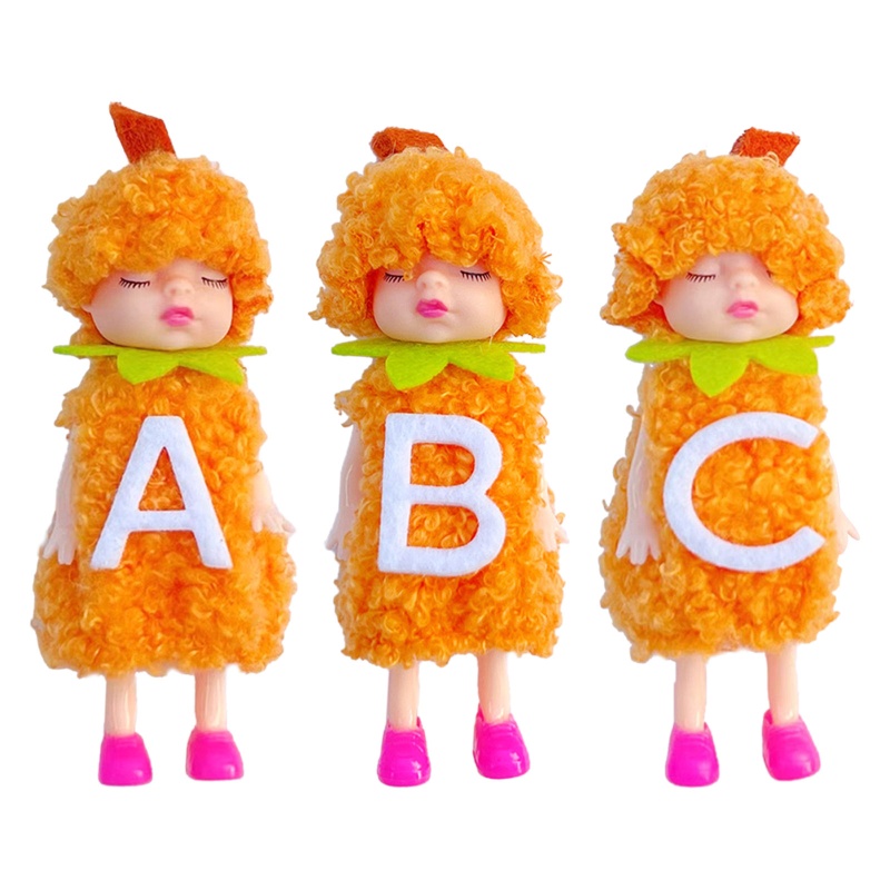 Mặt Dây Chuyền Hình Quả Bí Ngô Mini Bằng Nhựa Dễ Thương Trang Trí Halloween