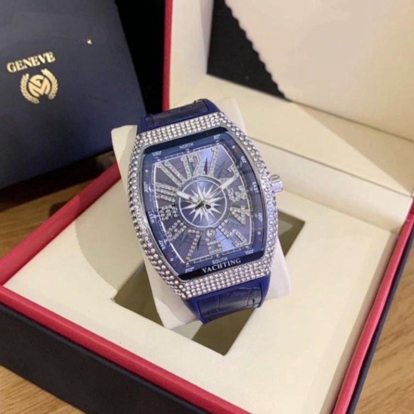 Đồng hồ nam Franck muller thể thao đính đá cao cấp tặng hộp và vòng tay DH402
