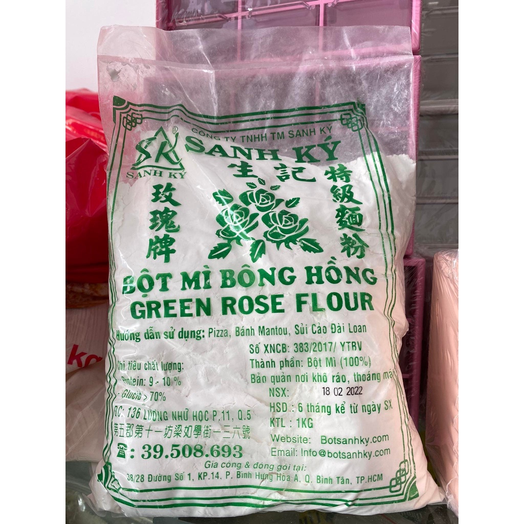 Bột Bông Hồng Xanh Sanh Ký