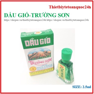 DẦU GIÓ TRƯỜNG SƠN XANH CHAI( 2.5 mL)