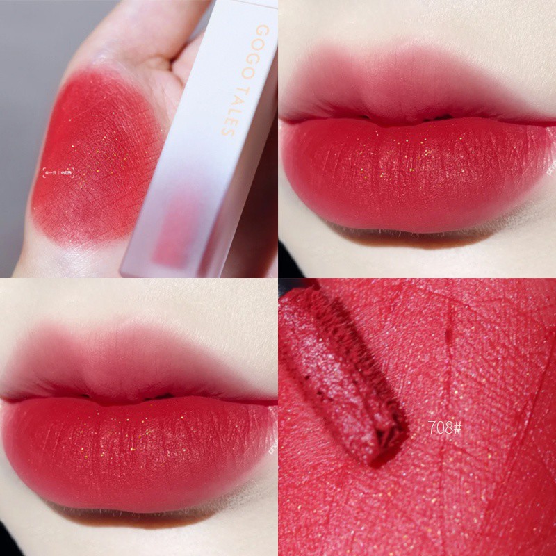 [Hàng mới về] Son kem lì Gogo Tales dưỡng ẩm chống thấm nước lâu trôi hàng nội địa trung cao cấp | BigBuy360 - bigbuy360.vn