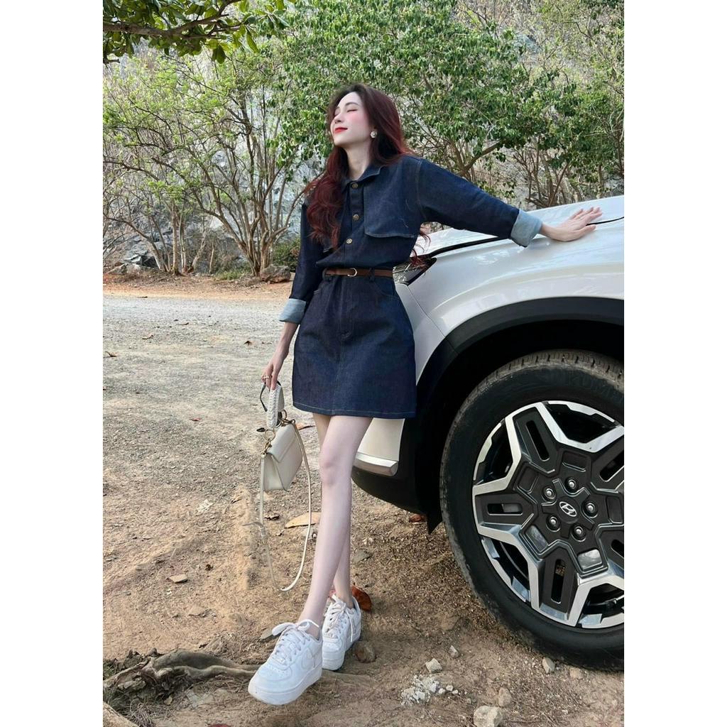 Sét Jean Mix Chân Váy Chất Đẹp_Sét Bò Denim Cao Cấp Kèm Nịt,Sét Váy Nữ Phong Cách Hàn Xinh Xắn
