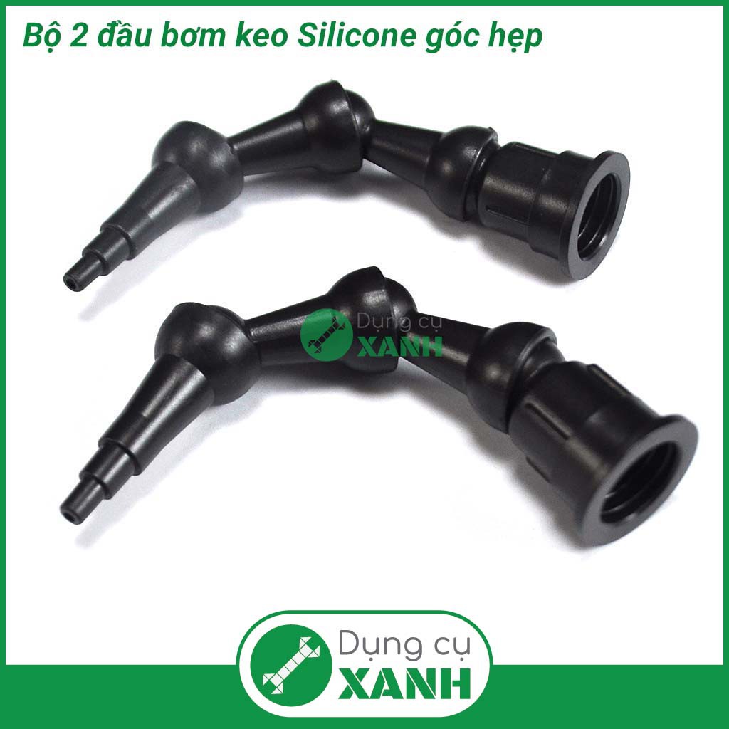 Bộ 2 đầu bơm keo silicone góc hẹp