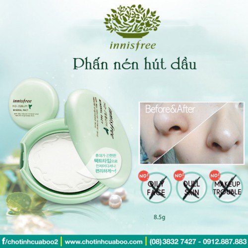 phấn nén No Sebum Innisfree | BigBuy360 - bigbuy360.vn