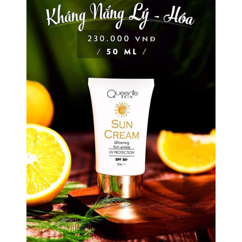 KEM CHỐNG NẮNG QUEENIE SKIN - KEM KHÁNG NẮNG LÝ HÓA QUEENIE SKIN