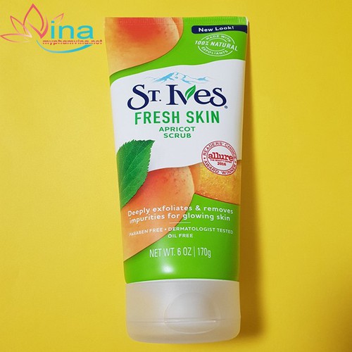 SỮA RỬA MẶT TẨY TẾ BÀO CHẾT ST.IVES FRESH SKIN APRICOT SCRUB 170ML