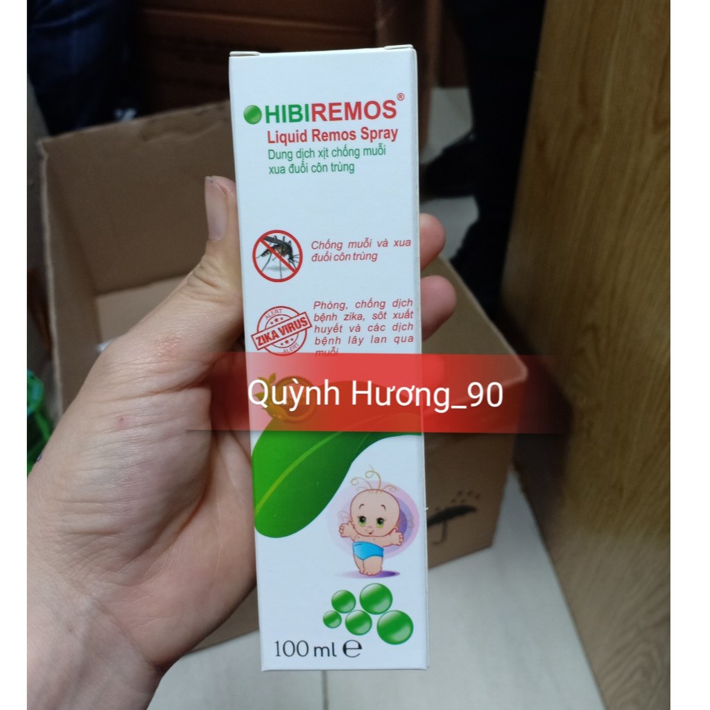 Dung dịch xịt đuổi muỗi HIBIREMOS 100ml chống côn trùng cắn